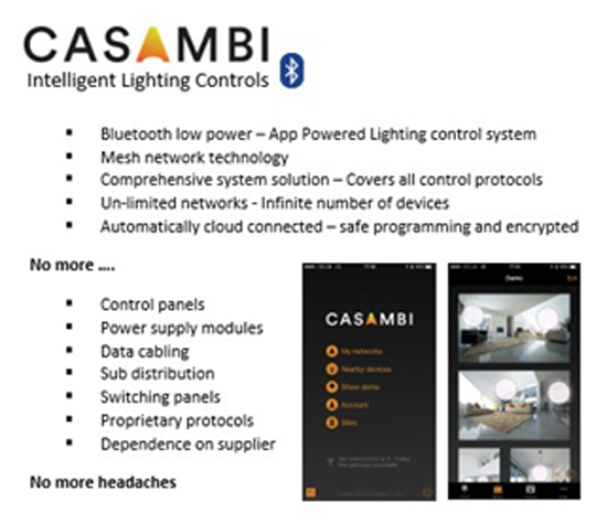 Casambi App Interface